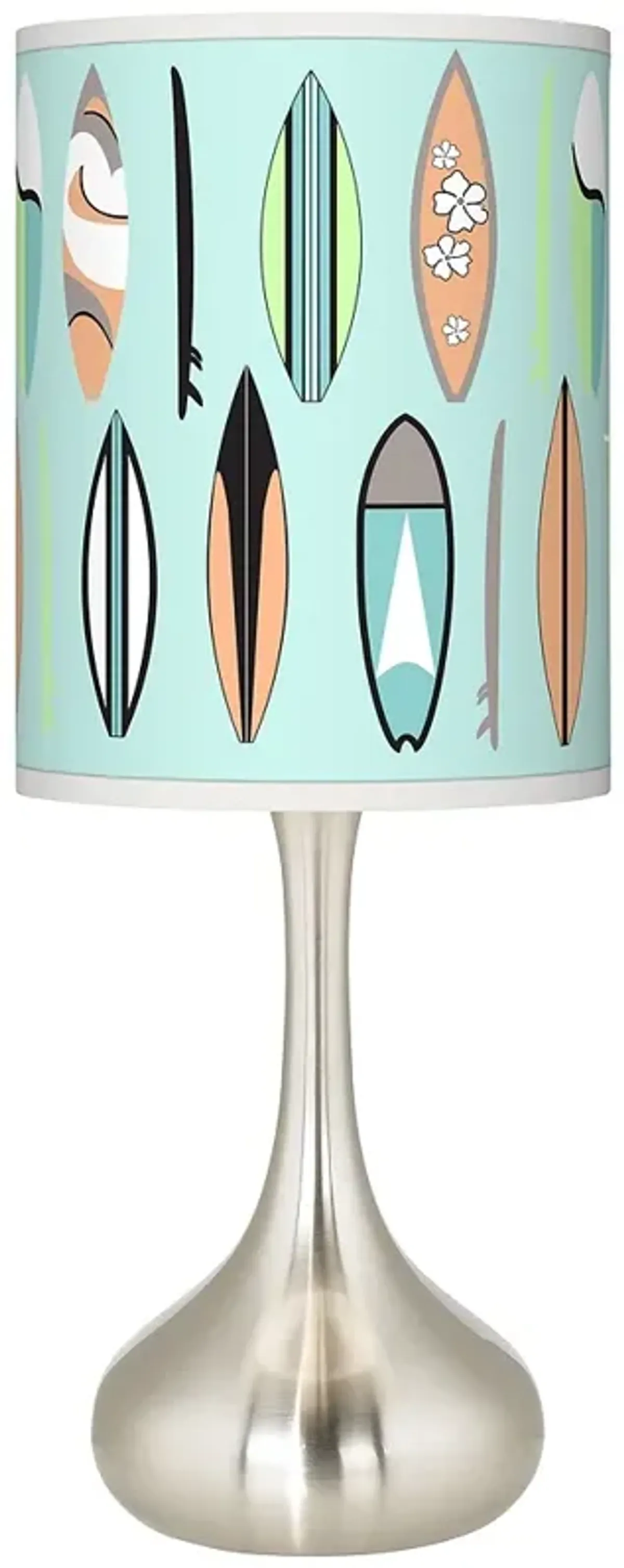 Retro Surf Giclee Droplet Table Lamp