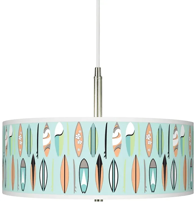 Retro Surf Giclee Pendant Chandelier