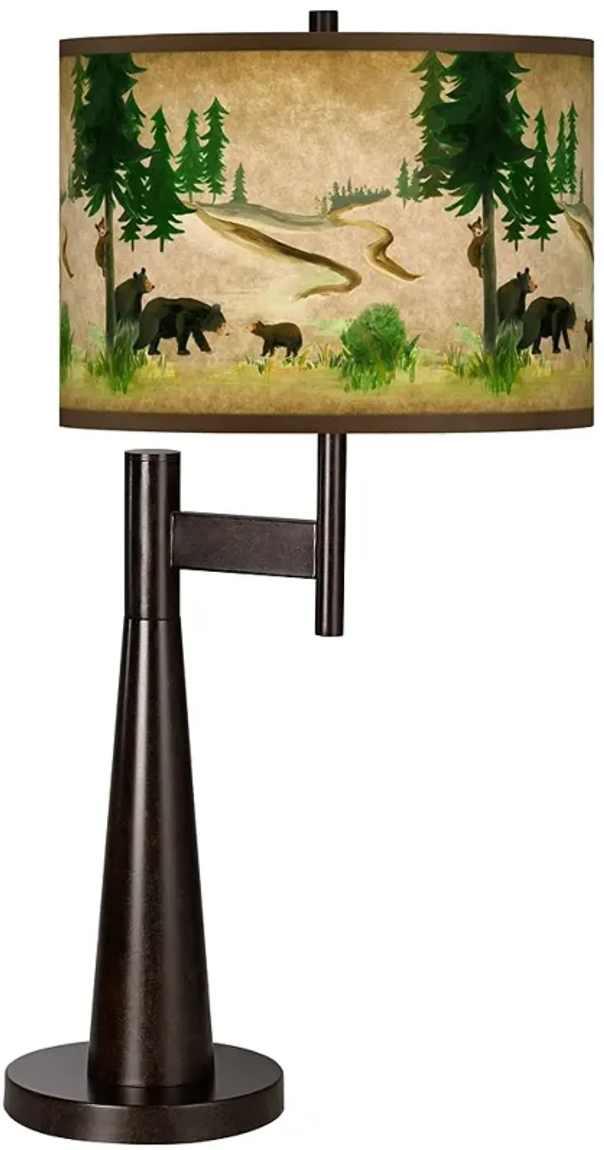 Giclee Glow Novo 30 3/4" Bear Lodge Rustic Bronze Table Lamp