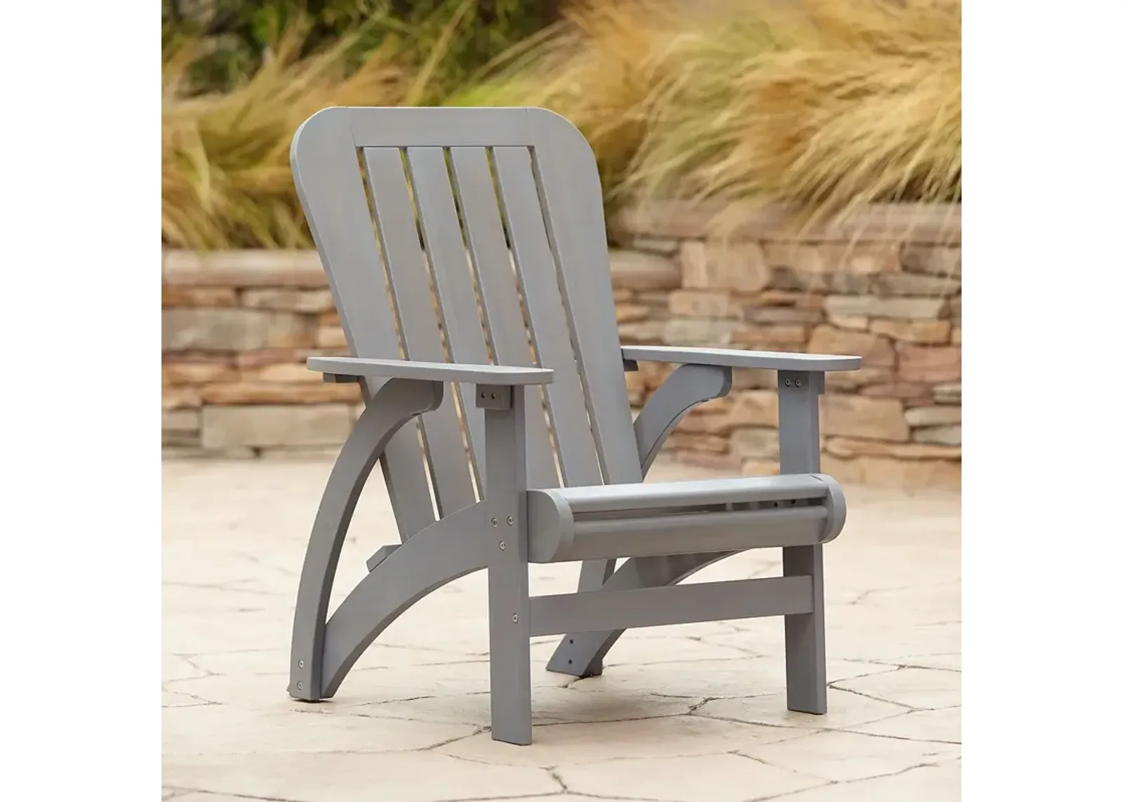 Dylan Gray Wash Wood Adirondack Chair