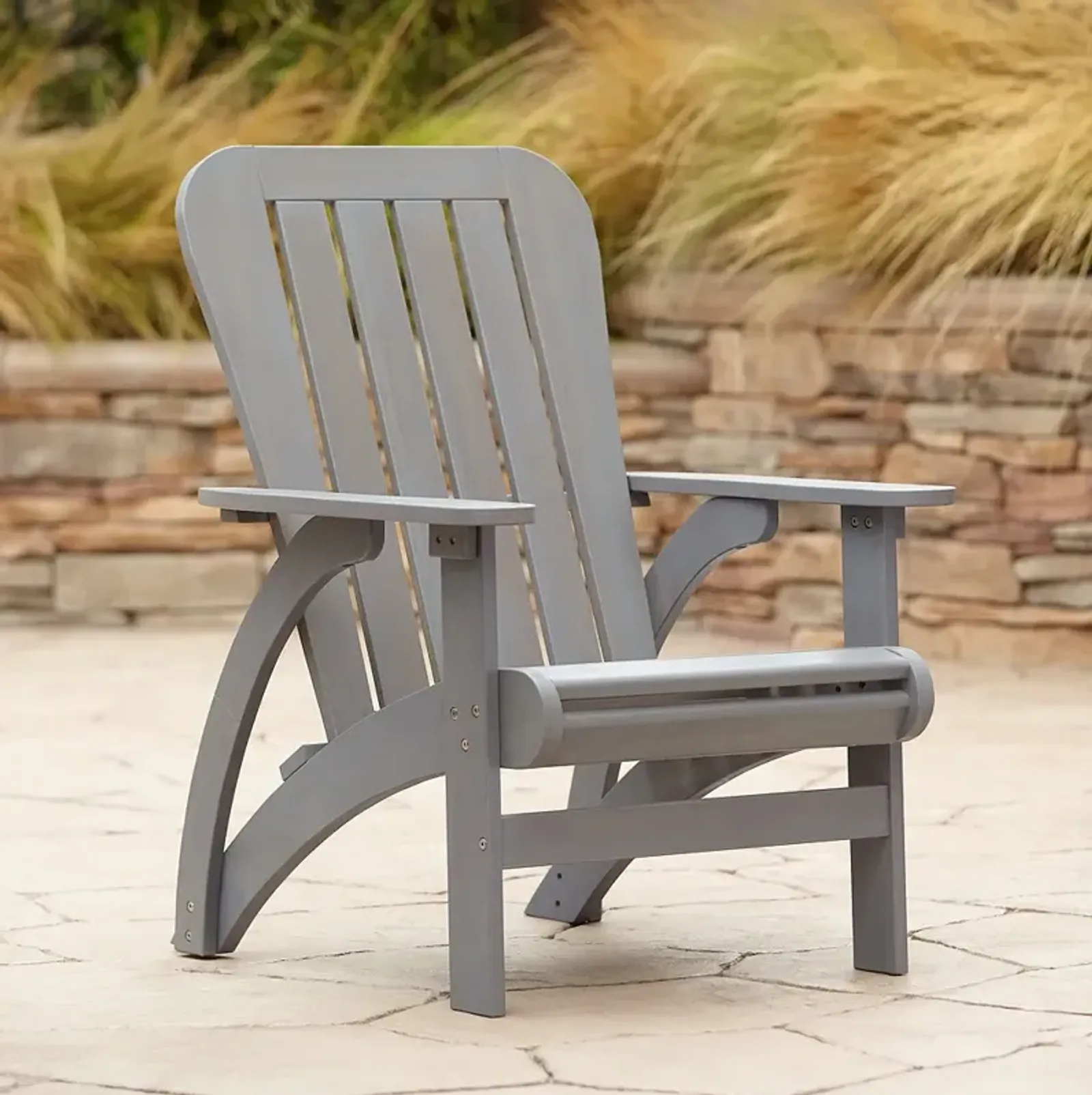 Dylan Gray Wash Wood Adirondack Chair