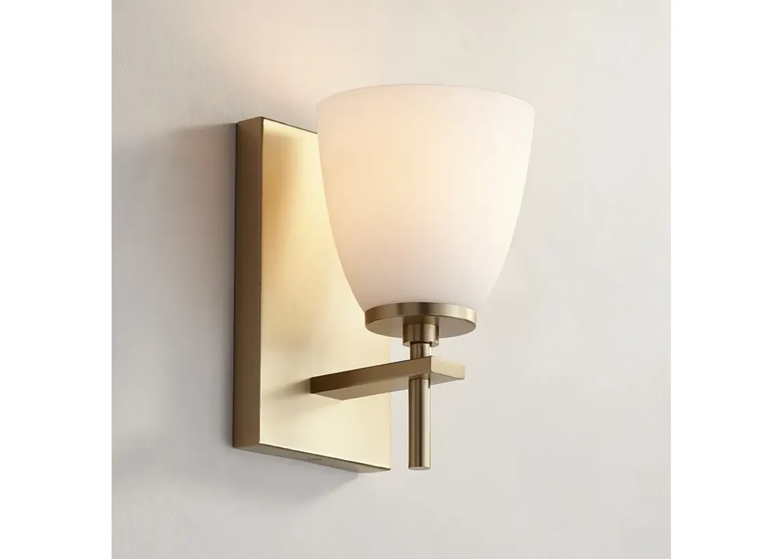 Possini Euro Pell 8 1/2" High Brass Wall Sconce