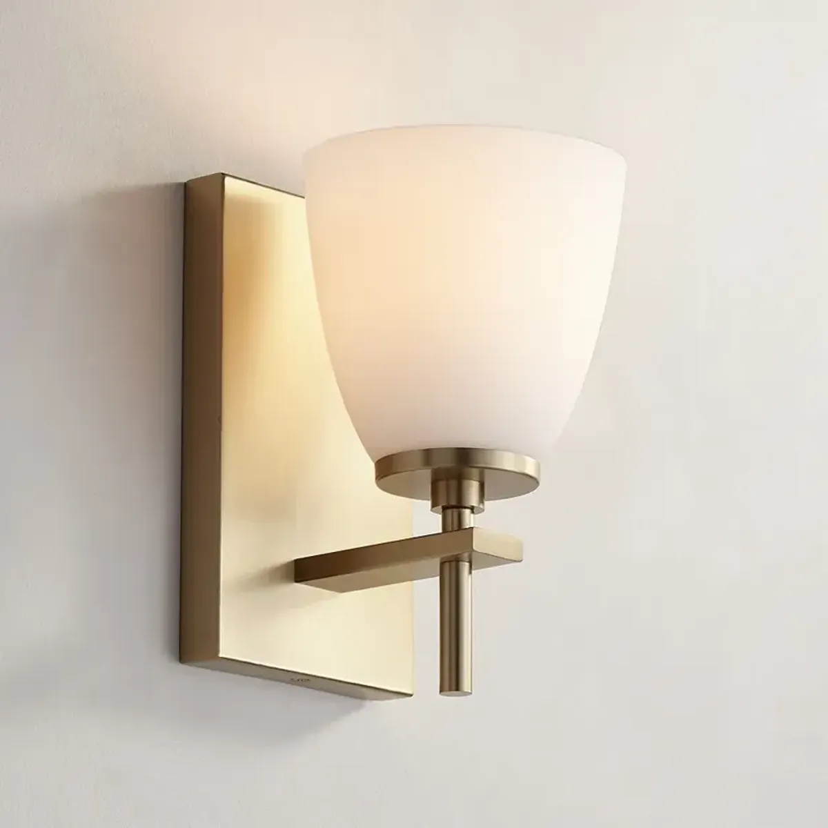 Possini Euro Pell 8 1/2" High Brass Wall Sconce