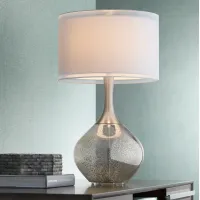 Possini Euro Swift 30 1/2" Double Shade Mercury Glass Table Lamp