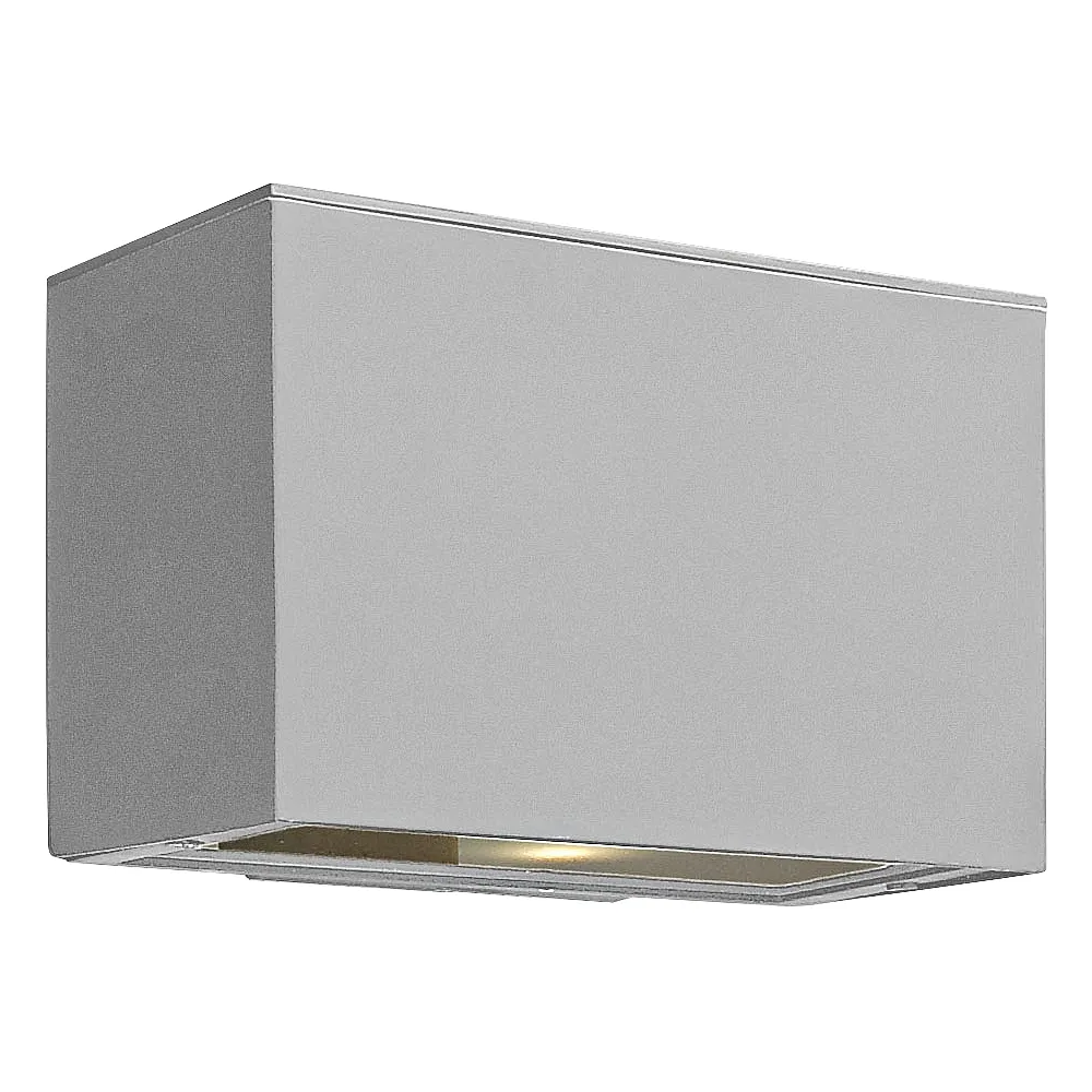 Atlantis 6" High Titanium Integrated LED Outdoor Wall Light