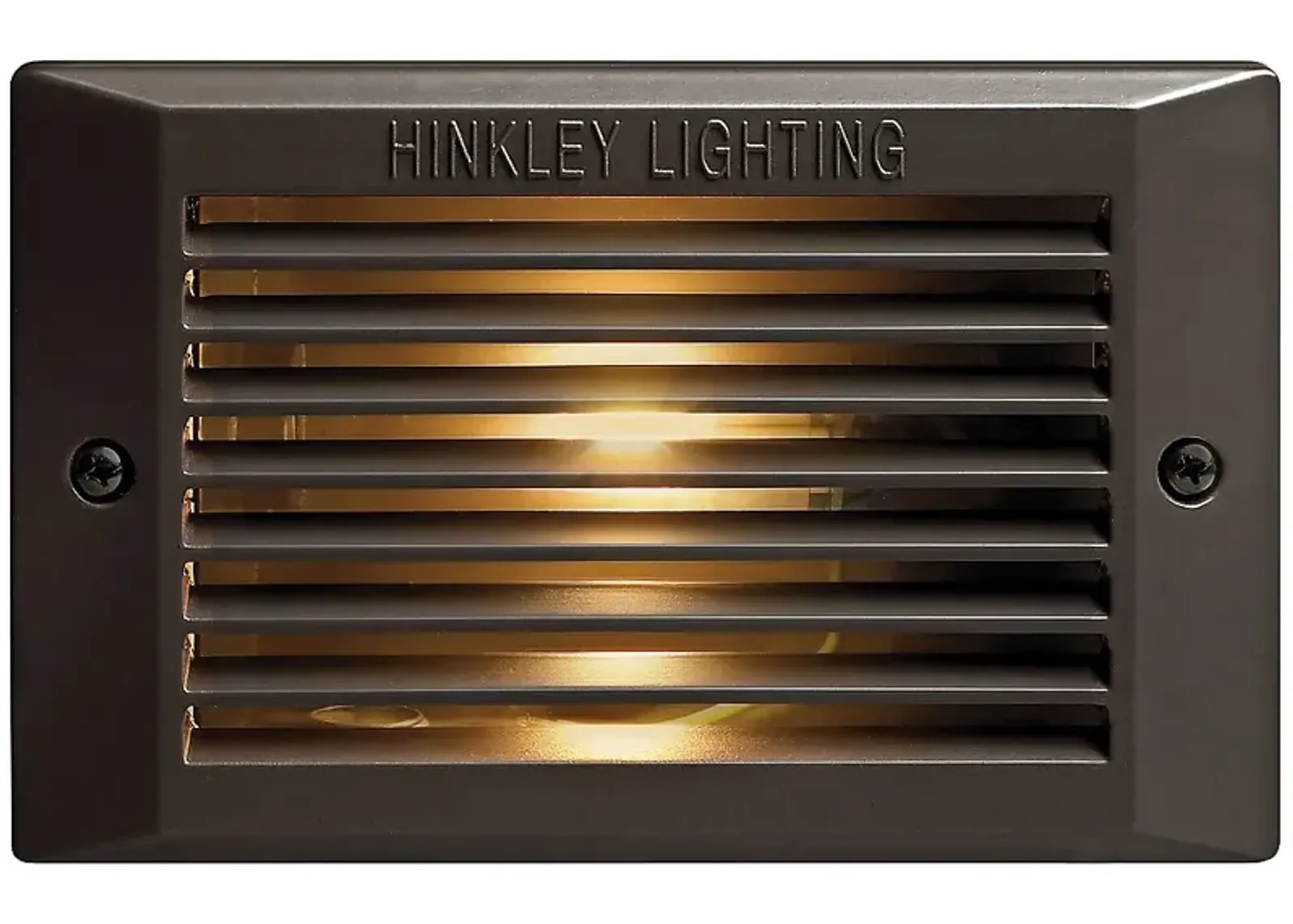 Hinkley 7 1/2" Rectangular Bronze Outdoor LED Step Light