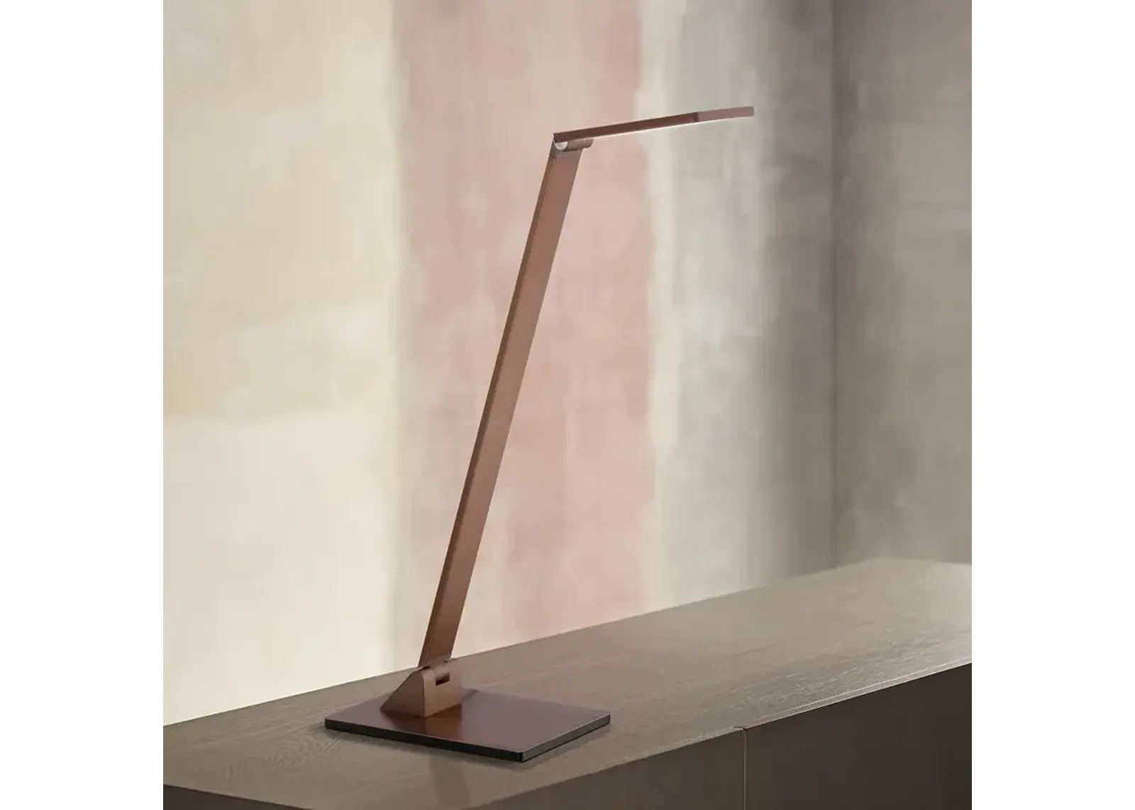 Possini Euro Bentley French Bronze LED Modern Adjustable Desk Lamp