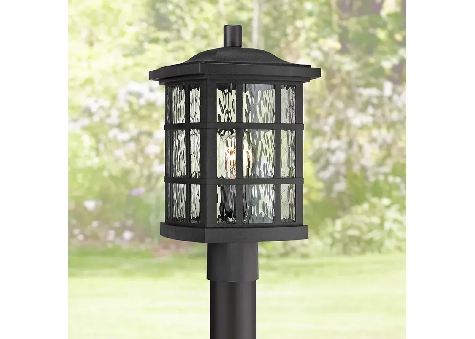 Quoizel Stonington 16 1/2" Matte Black Outdoor Post Light