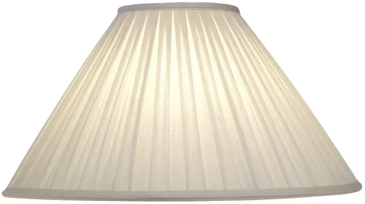 Stiffel Honey Beige Box Pleat Empire Shade 7x20x12 (Spider)