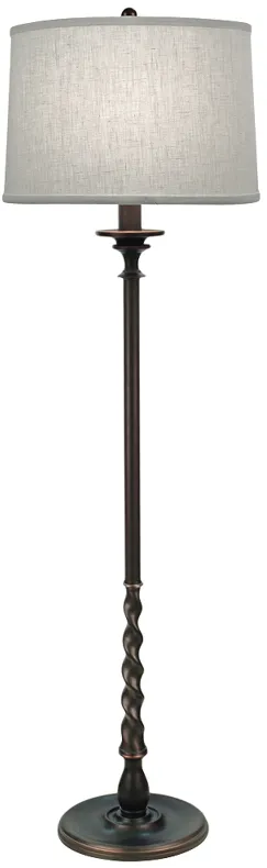 Stiffel Renfield 61" Traditional Column Oxidized Bronze Floor Lamp