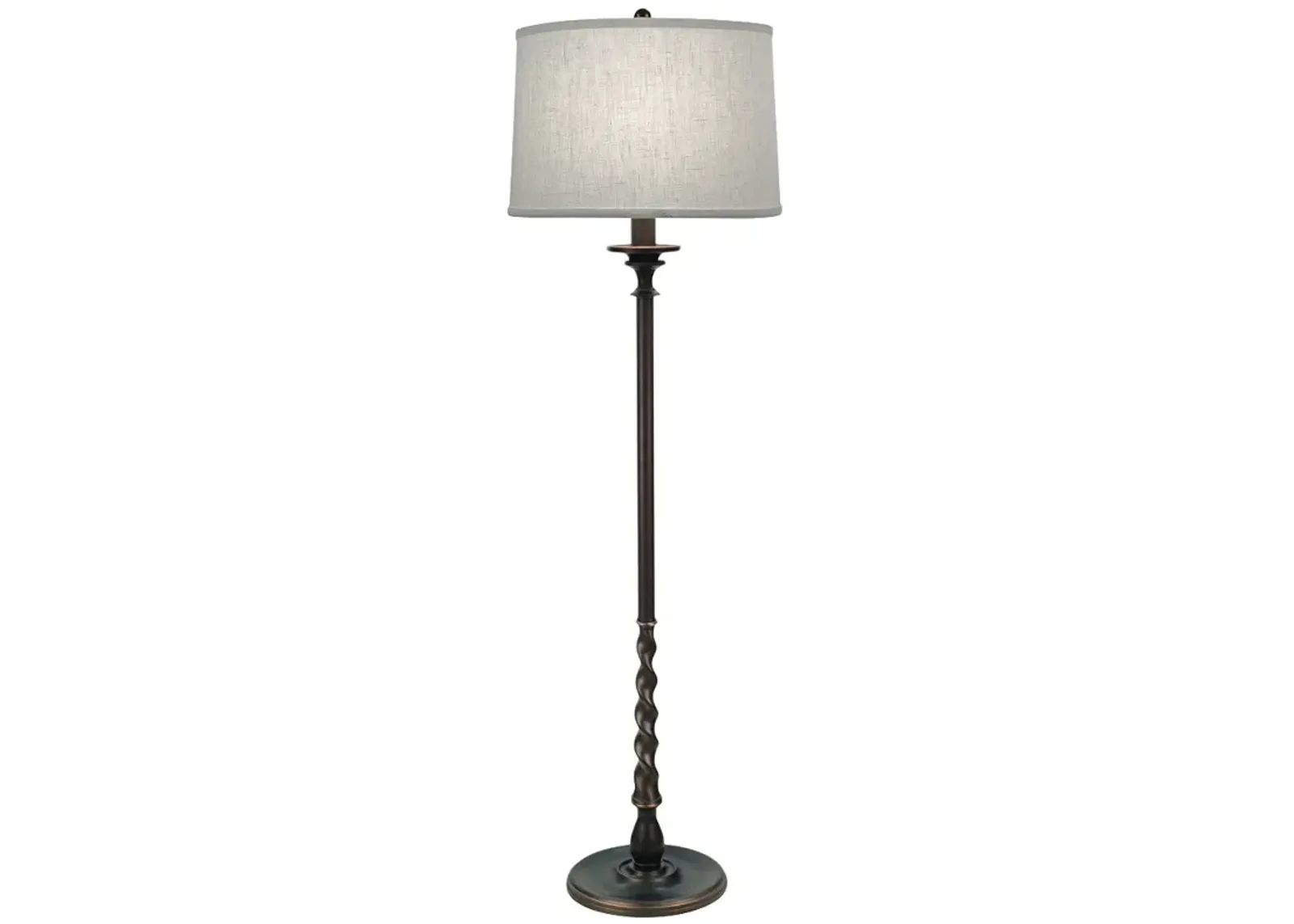 Stiffel Renfield 61" Traditional Column Oxidized Bronze Floor Lamp