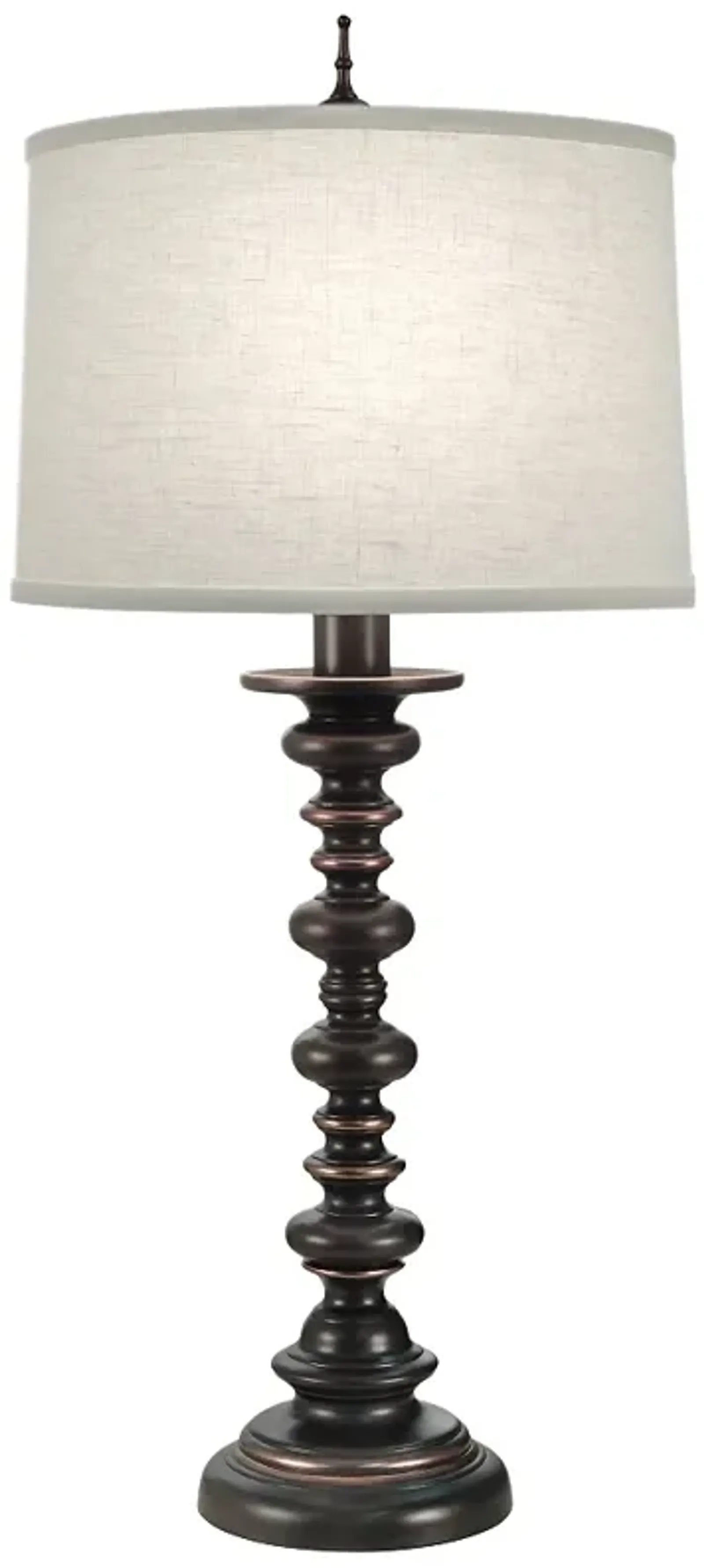 Stiffel Pirro 32" High Candlestick Oxidized Bronze Table Lamp