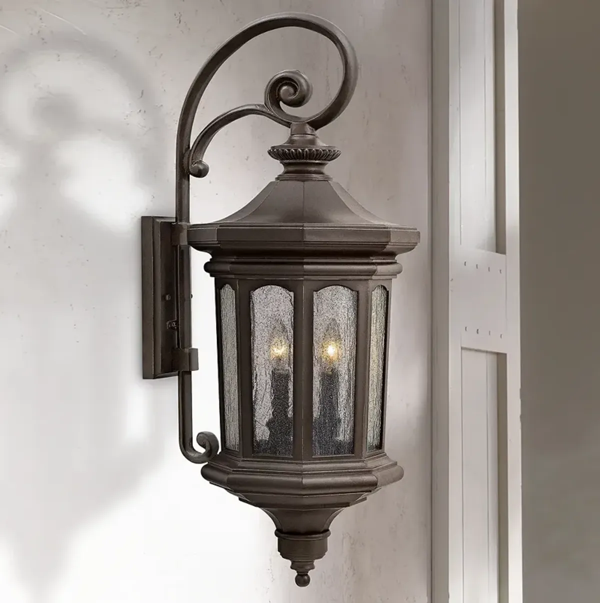 Hinkley Raley 11 3/4"W Oil-Rubbed Bronze Outdoor Wall Light