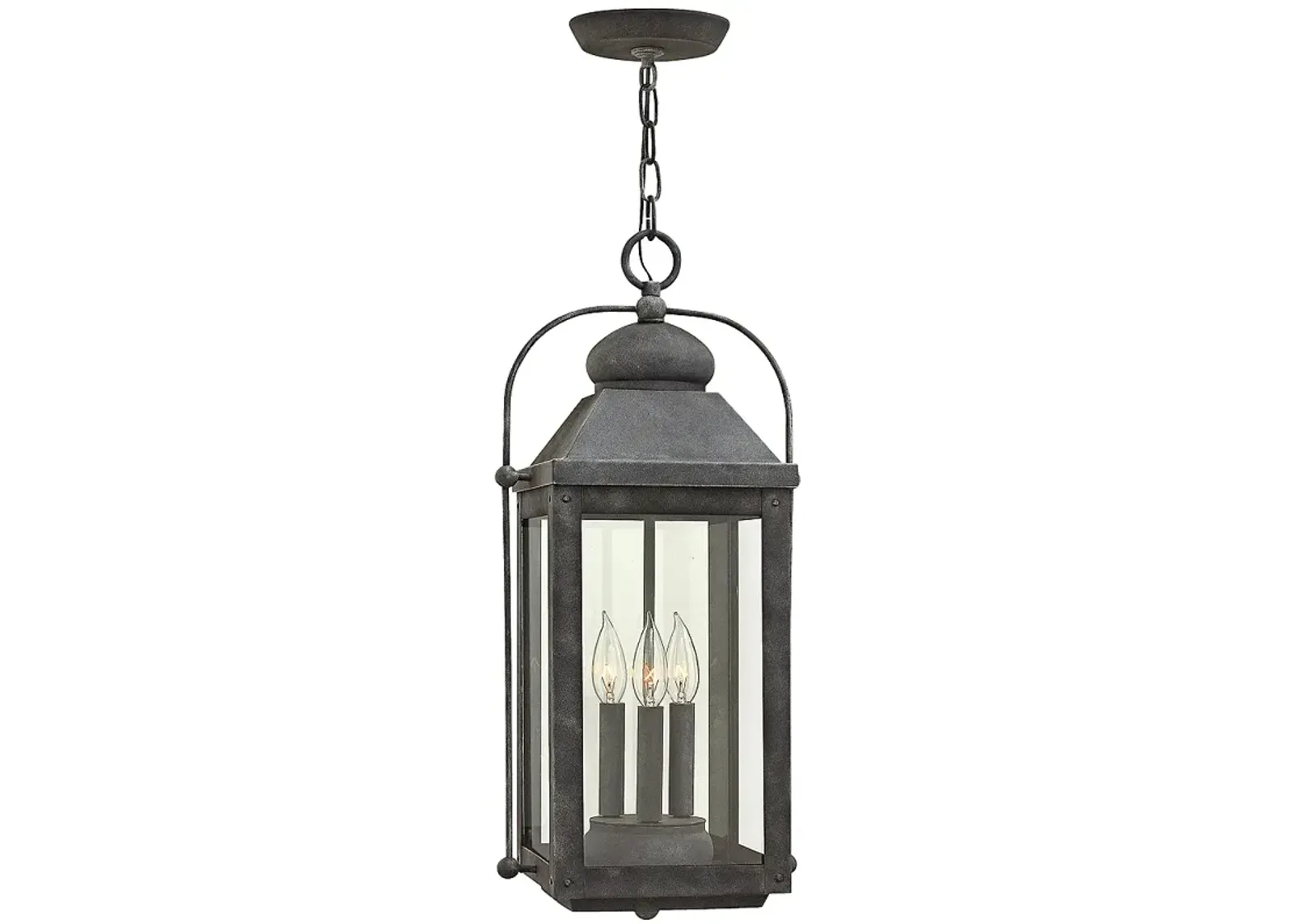 Anchorage 23 3/4" High Aged Zinc Outdoor Hanging Lantern