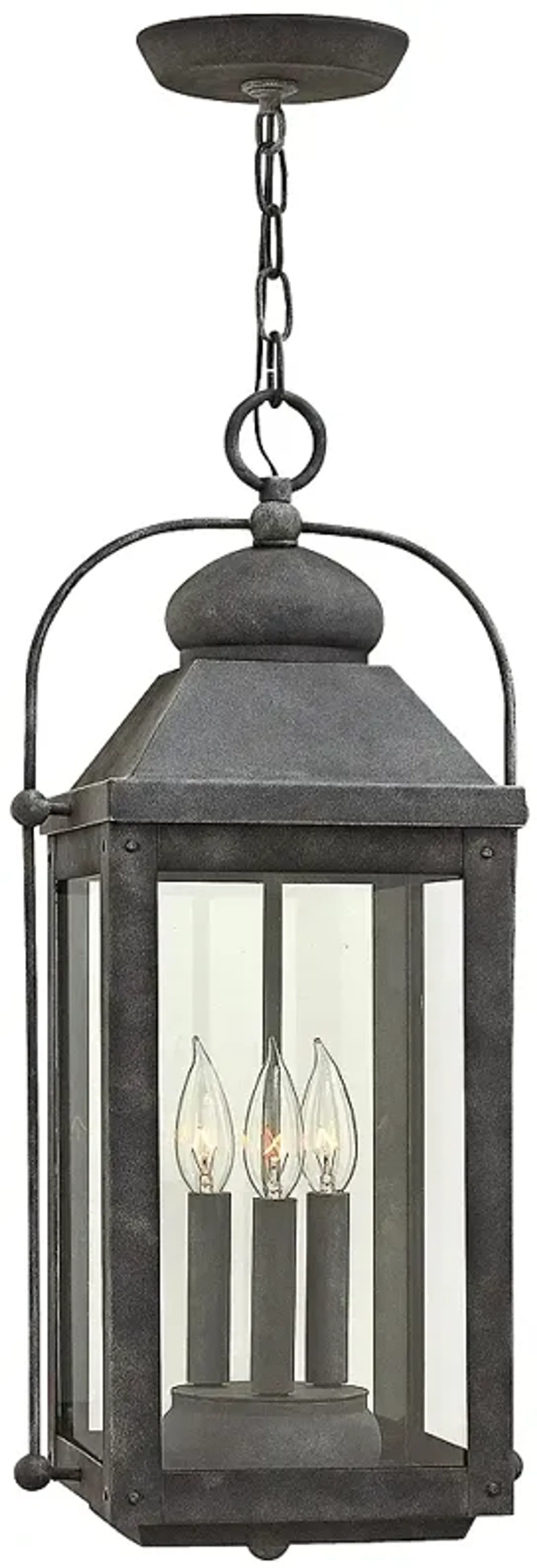 Anchorage 23 3/4" High Aged Zinc Outdoor Hanging Lantern