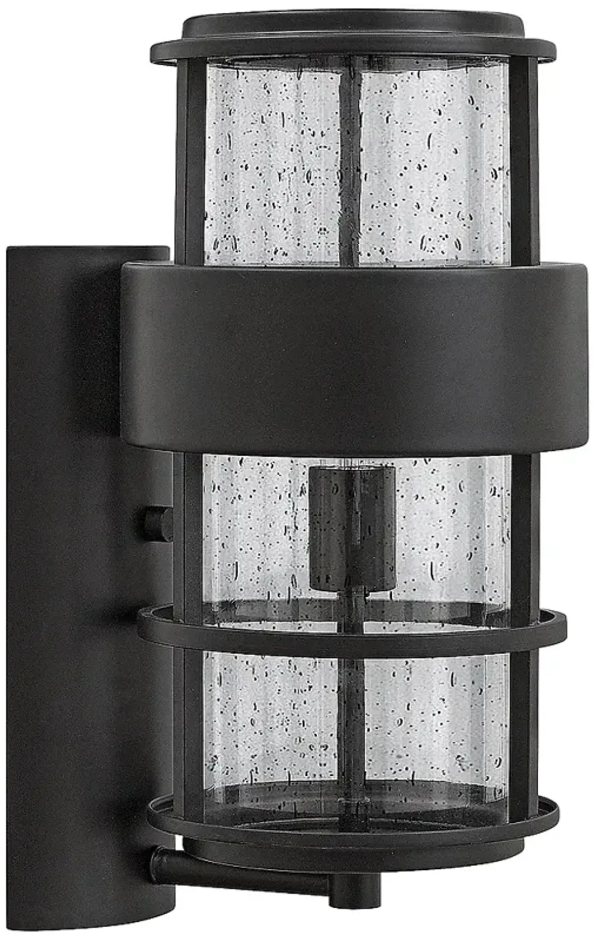 Hinkley Saturn 8" Wide Satin Black Outdoor Wall Light