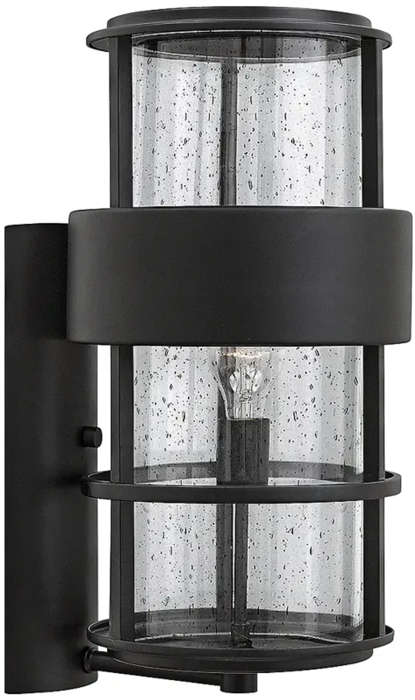 Hinkley Saturn 10" Wide Satin Black Outdoor Wall Light