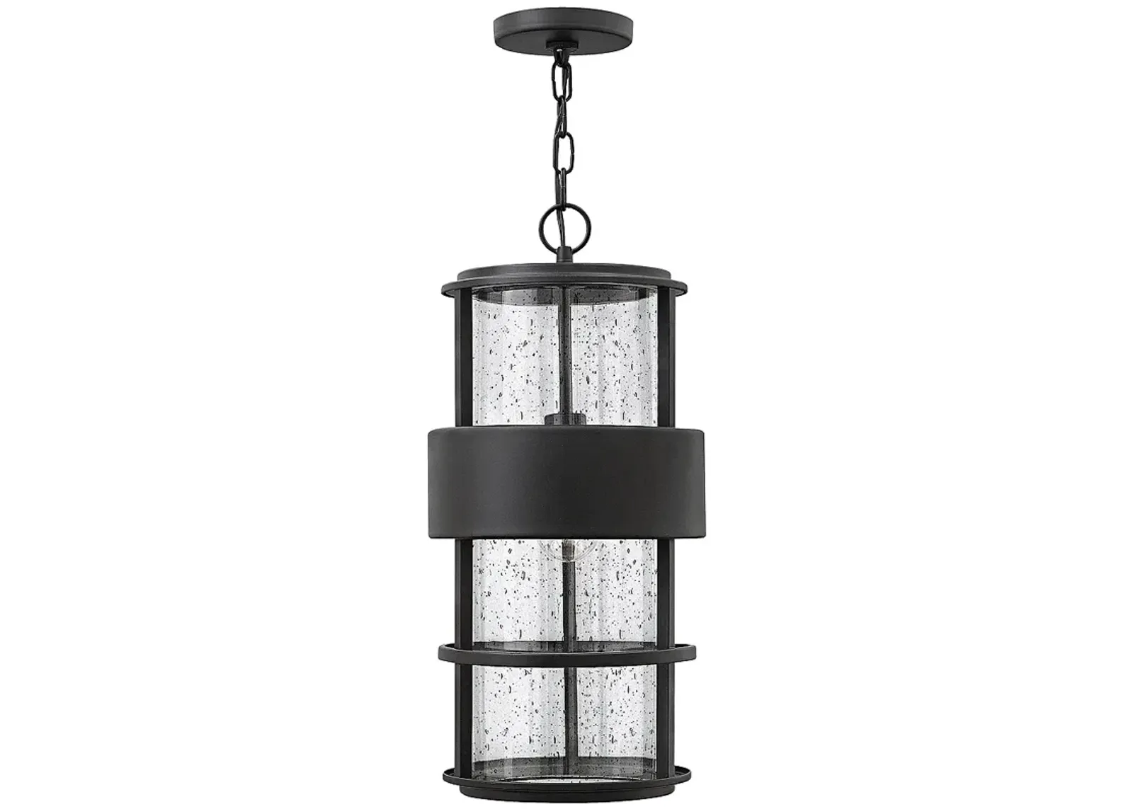 Hinkley Saturn 21 1/4" High Satin Black Outdoor Hanging Light