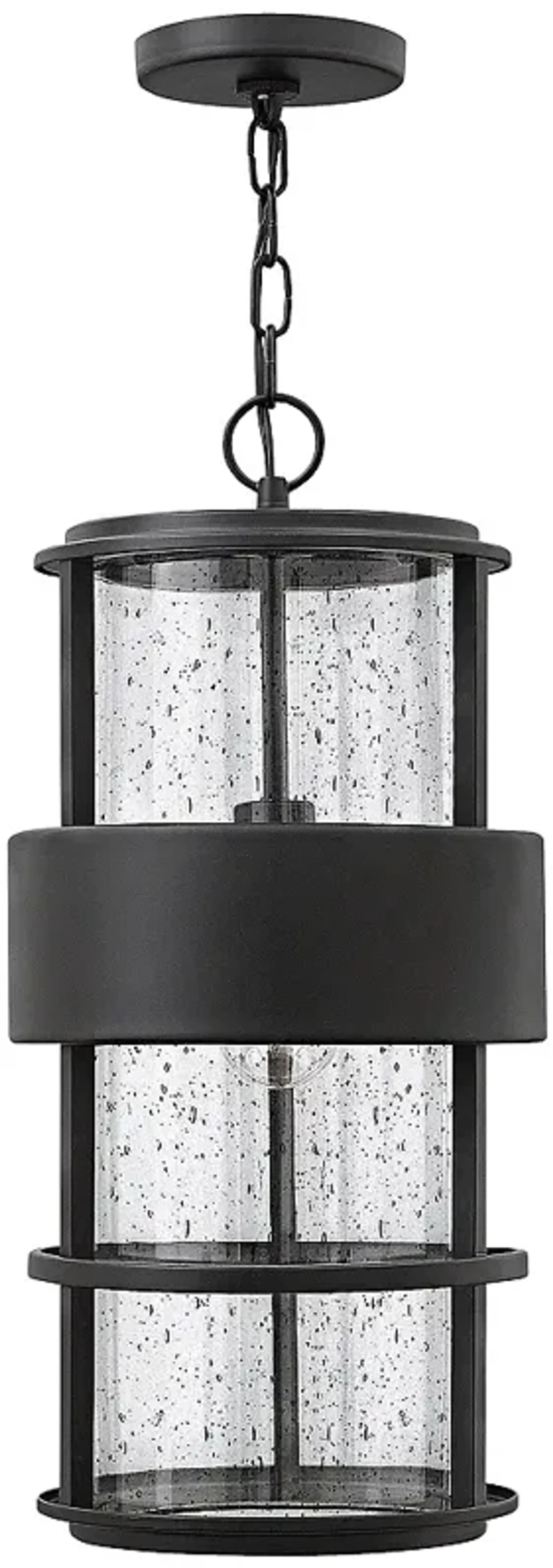 Hinkley Saturn 21 1/4" High Satin Black Outdoor Hanging Light