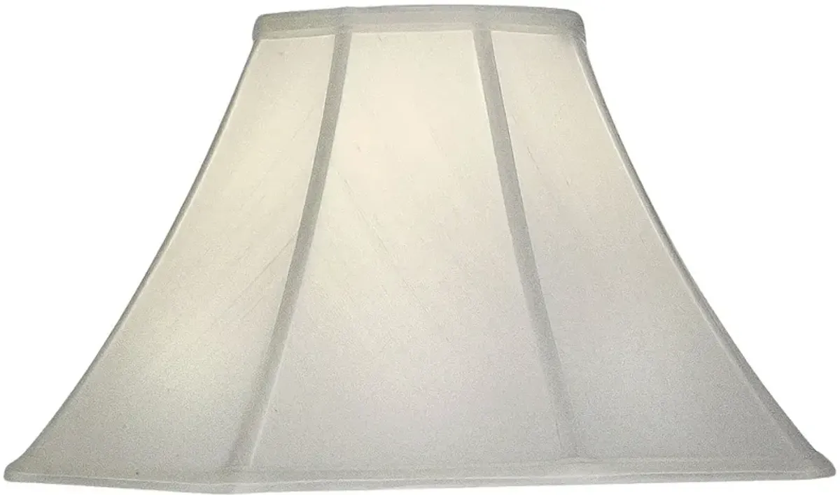 Stiffel Off-White Silk Shantung Bell Shade 7x18x11.5 (Spider)