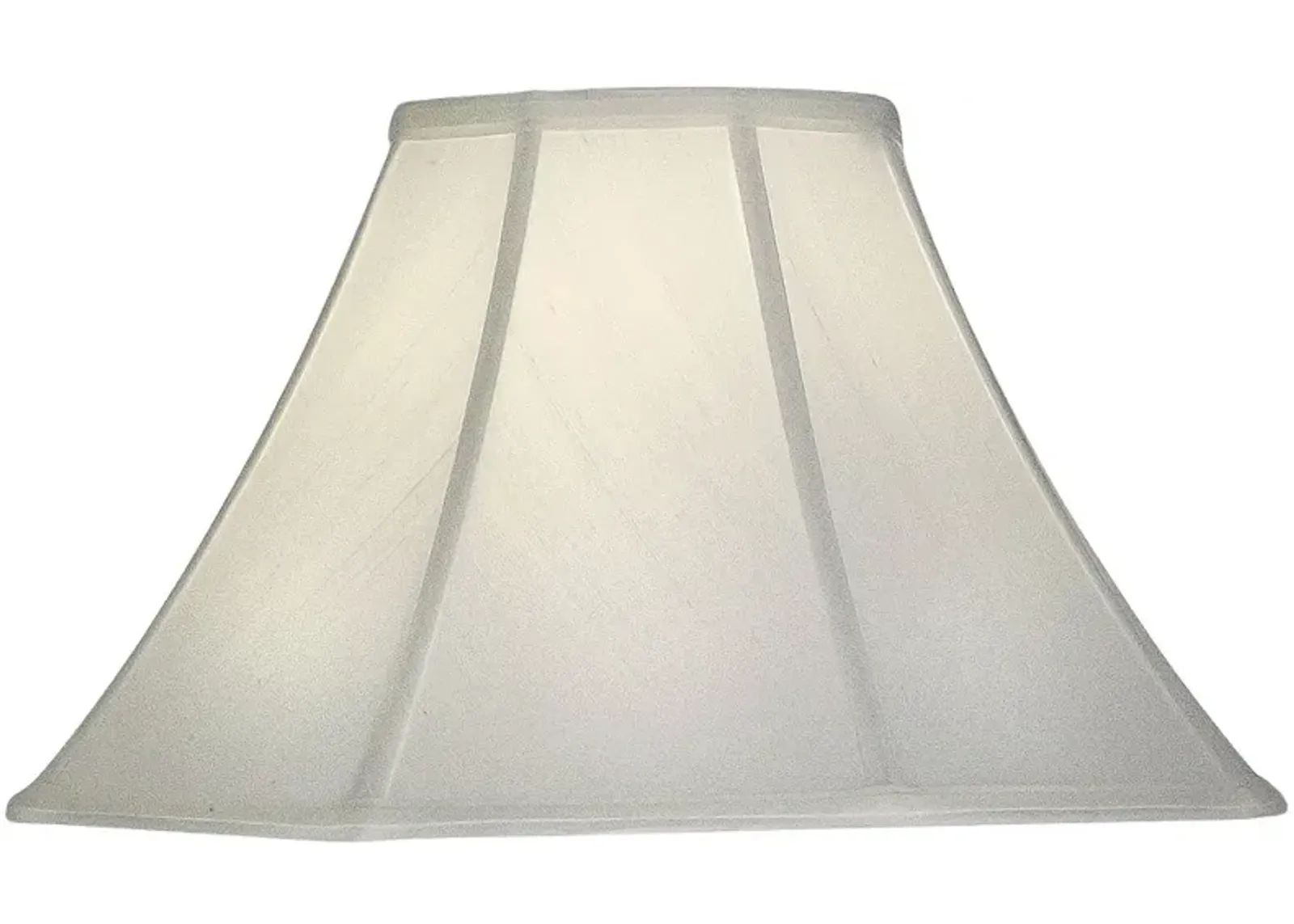 Stiffel Off-White Silk Shantung Bell Shade 7x18x11.5 (Spider)