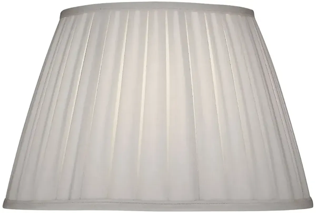 Stiffel Ivory Shadow Box Pleat Empire Shade 11x18x12 (Spider)