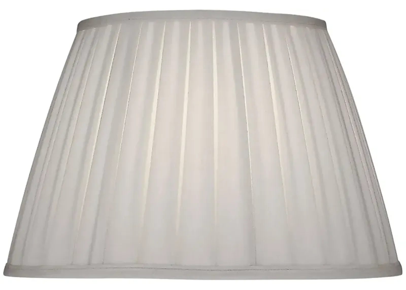 Stiffel Ivory Shadow Box Pleat Empire Shade 11x18x12 (Spider)