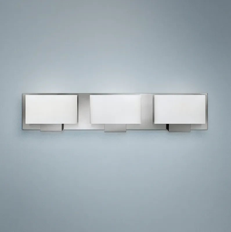 Hinkley Mila 24" Wide Modern Opal Glass Brushed Nickel Bath Light