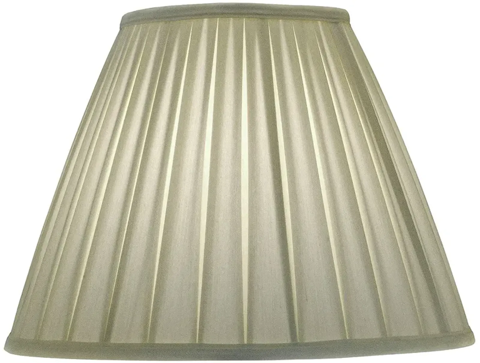 Stiffel Ivory Shadow Box Pleat Empire Shade 8x17x13 (Spider)