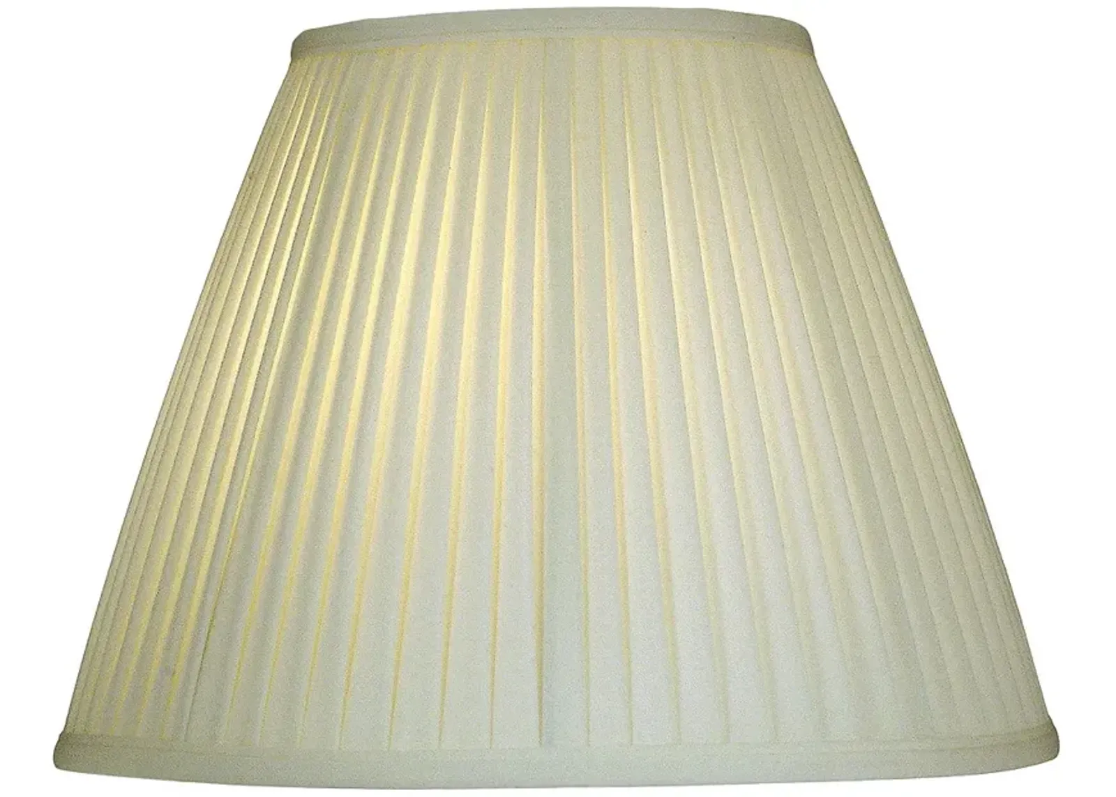 Stiffel Ivory Shadow Side Pleat Empire Shade 8x16x12 (Spider)