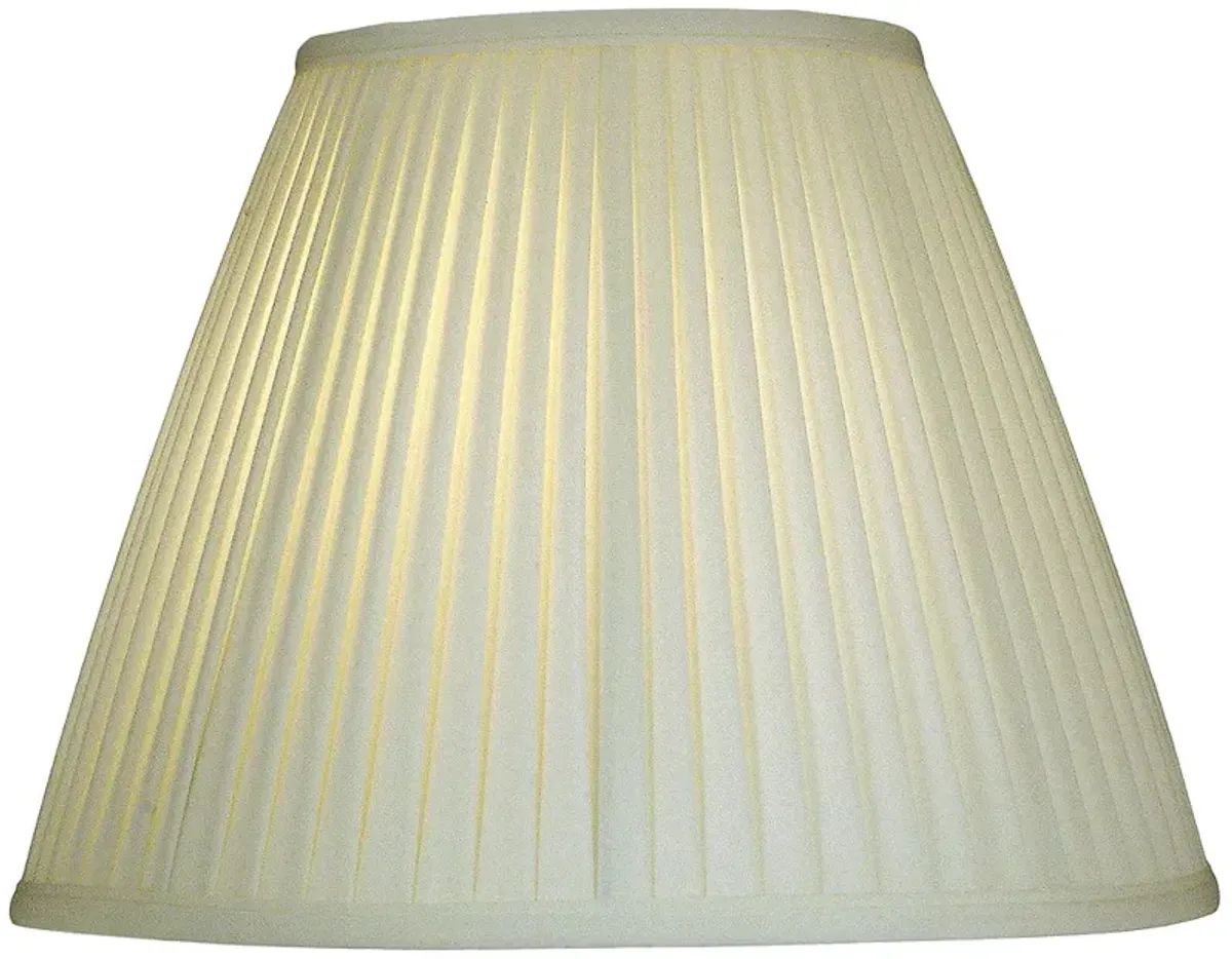 Stiffel Ivory Shadow Side Pleat Empire Shade 8x16x12 (Spider)