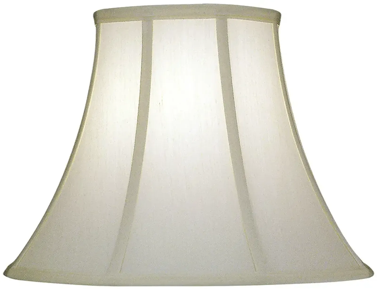 Stiffel Ivory Shadow Softback Bell Lamp Shade 8x16x12 (Spider)