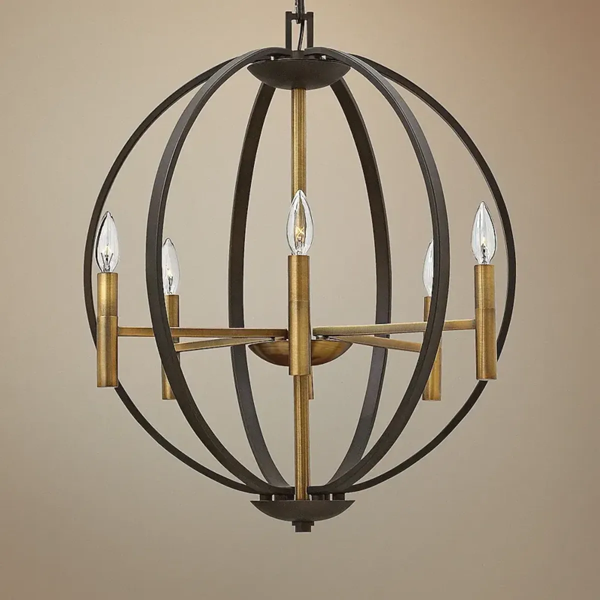 Hinkley Euclid 22 1/4" Wide Spanish Bronze 6-Light Pendant