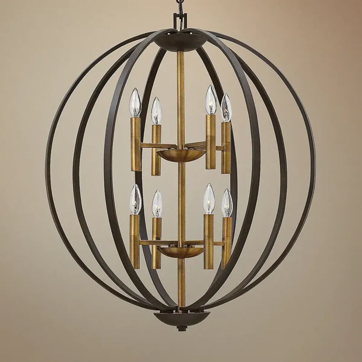 Hinkley Euclid 28 1/4" Wide Spanish Bronze 8-Light Pendant