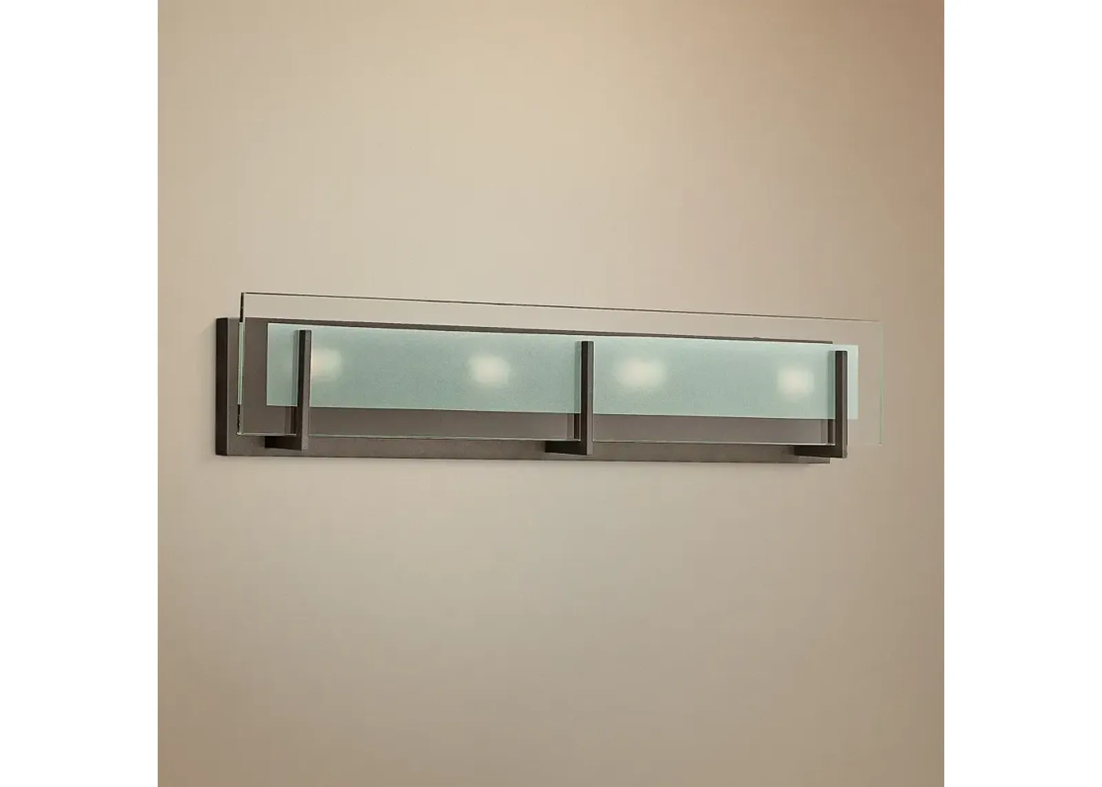 Hinkley Latitude 26" Wide Oil-Rubbed Bronze Bath Light