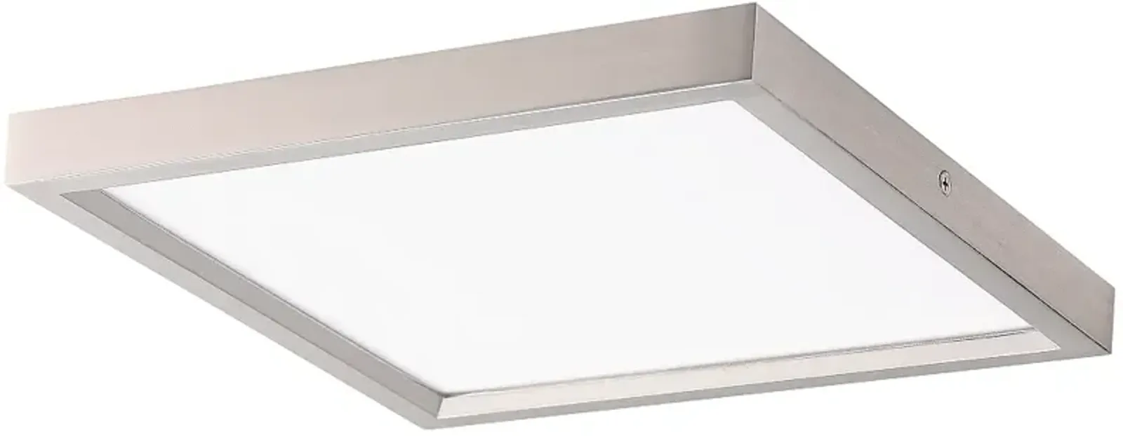 LED Flush Mount 7 1/2" Wide Brushed Nickel LED Ceiling Light