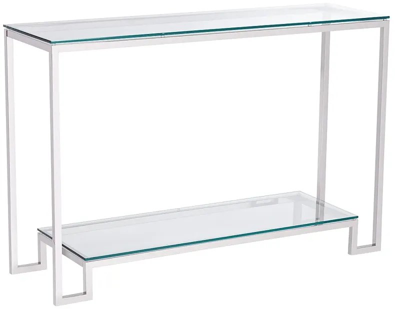 Janssen 47 1/2" Wide Modern Glass Console Table