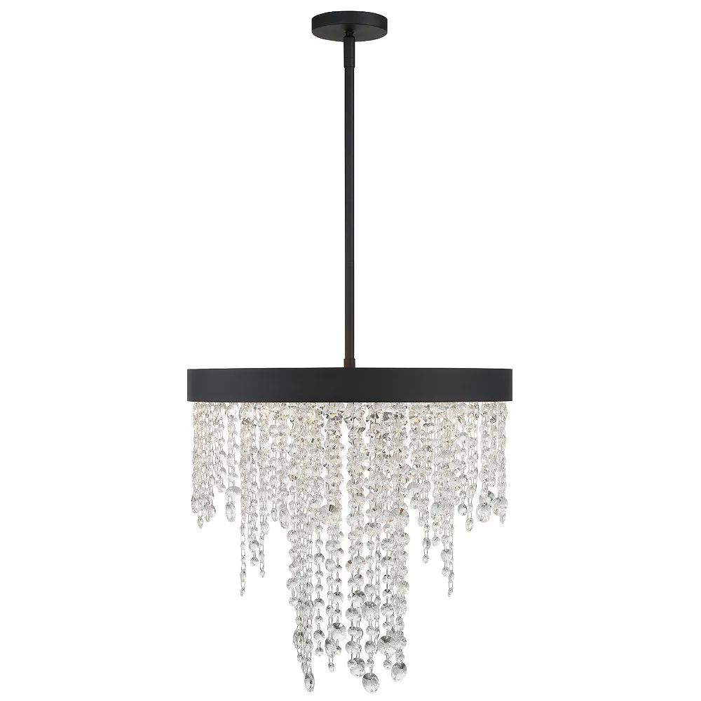 Winham 5 Light Black Forged Chandelier