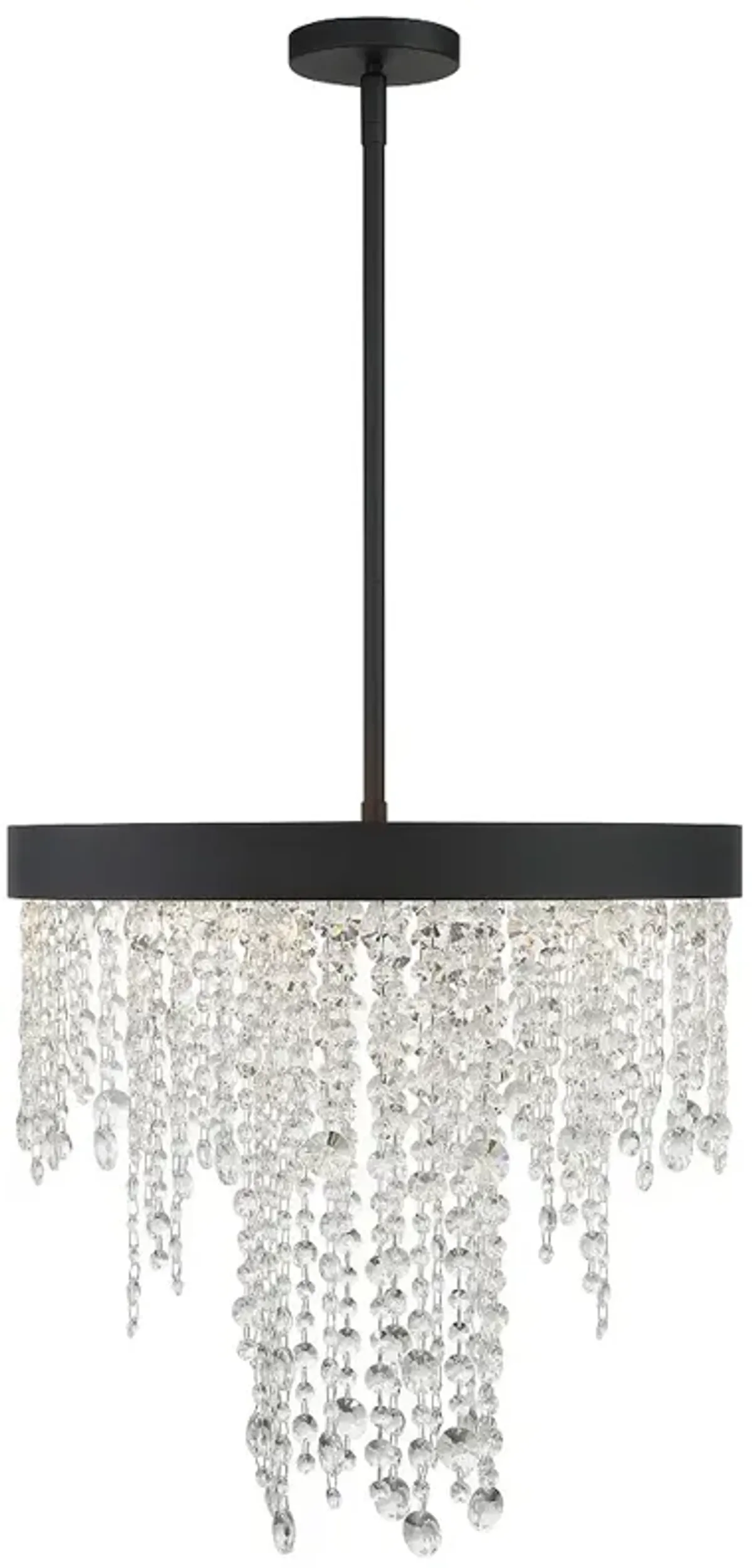 Winham 5 Light Black Forged Chandelier