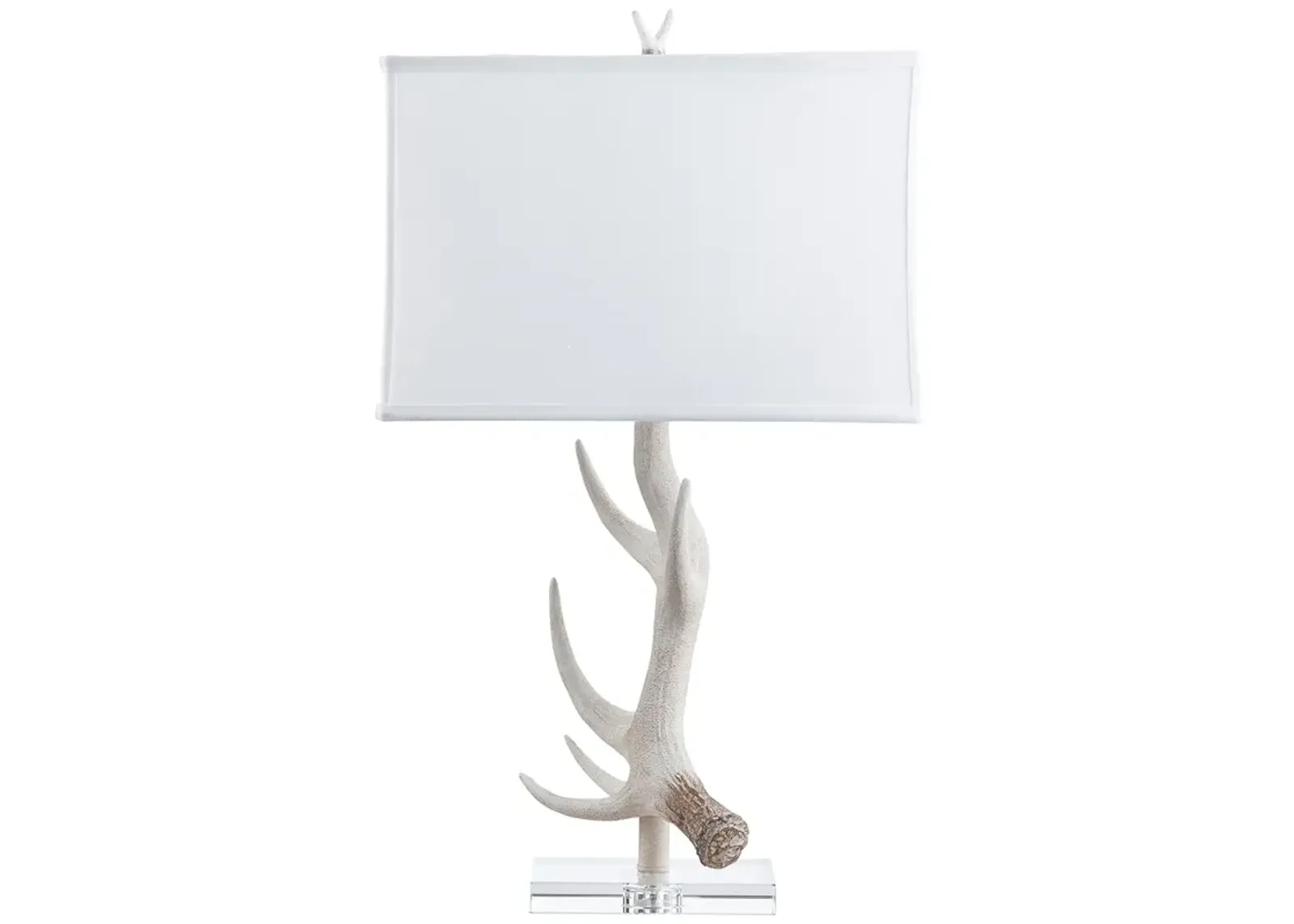 Crestview Collection Hart Stag Horn Resin and Crystal Table Lamp