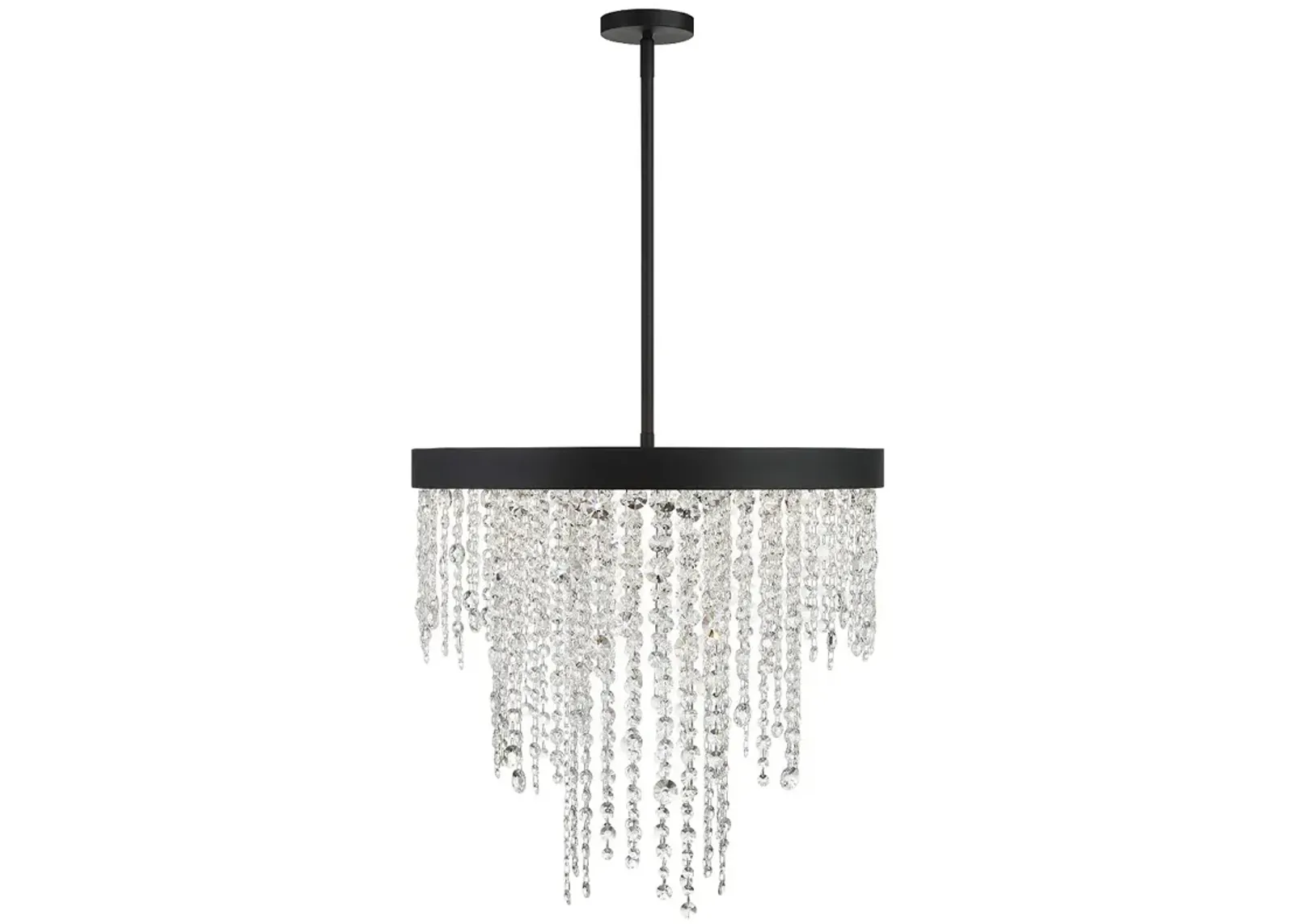 Winham 6 Light Black Forged Chandelier