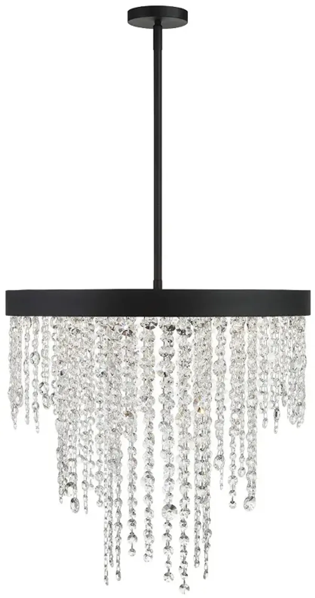 Winham 6 Light Black Forged Chandelier