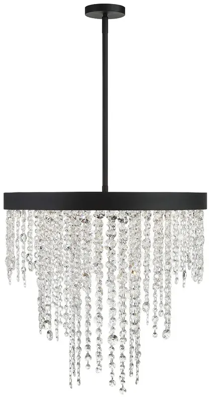 Winham 6 Light Black Forged Chandelier