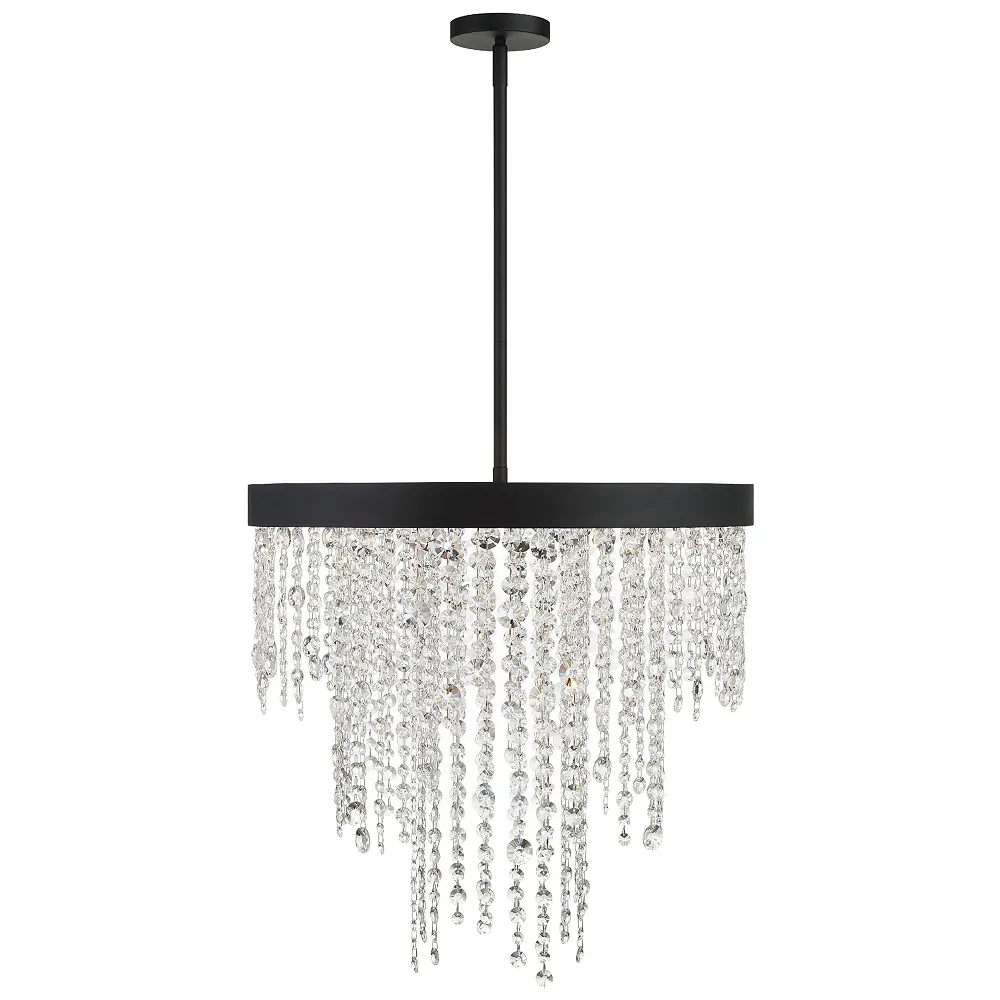 Winham 6 Light Black Forged Chandelier