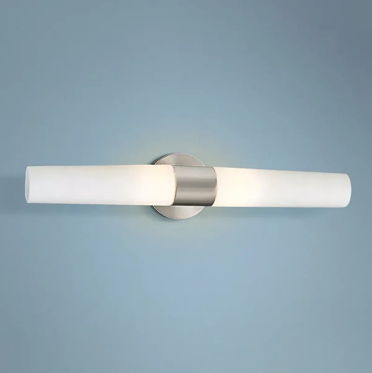 George Kovacs Saber Brushed Nickel 2-Light Bath Bar