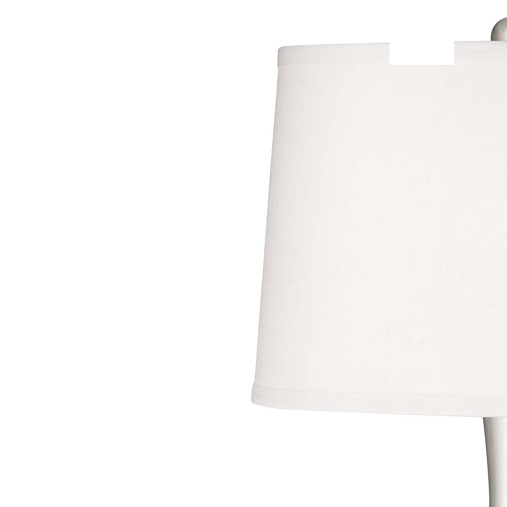 Winter White Spencer Table Lamp with Dimmer