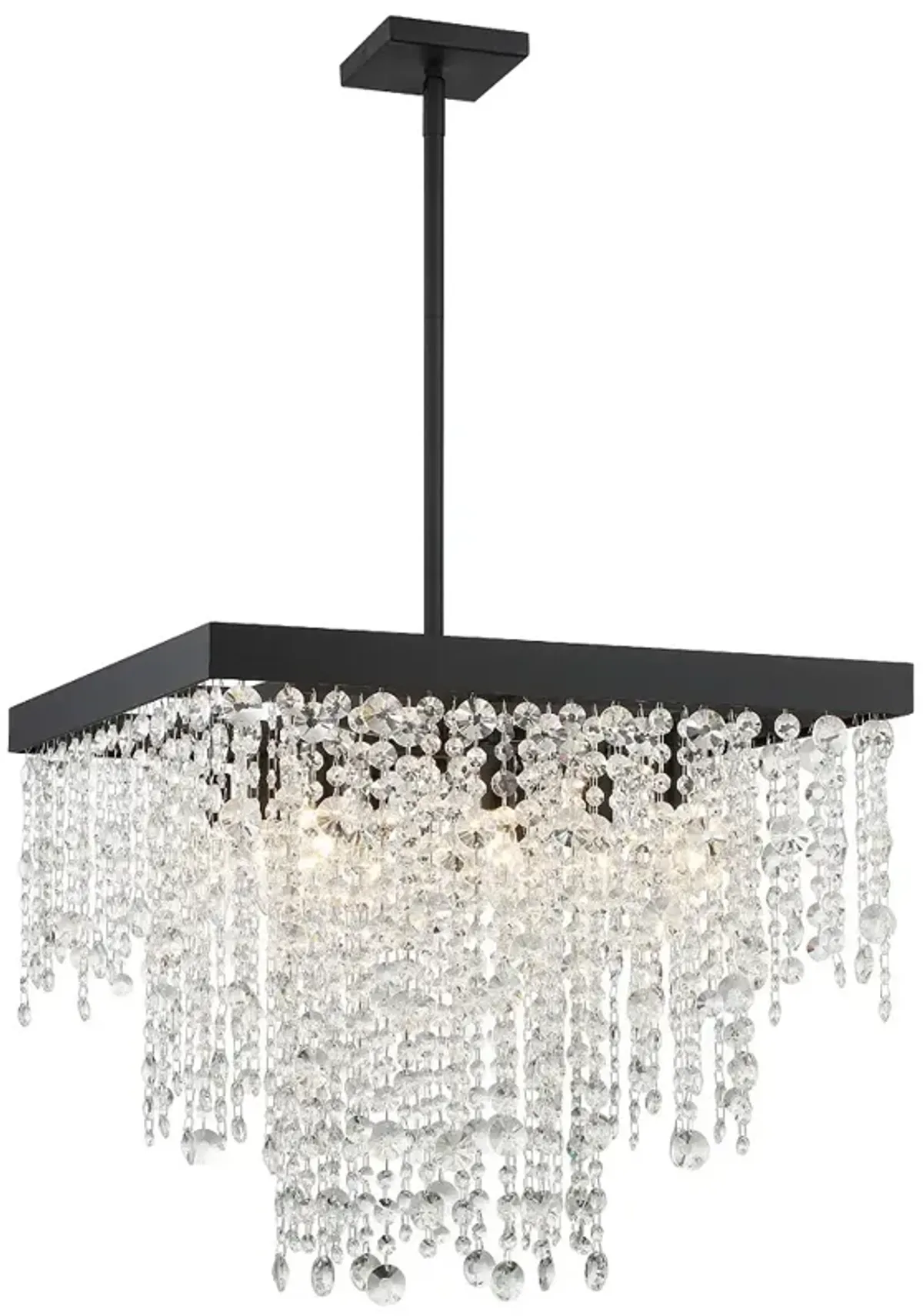 Winham 8 Light Black Forged Chandelier