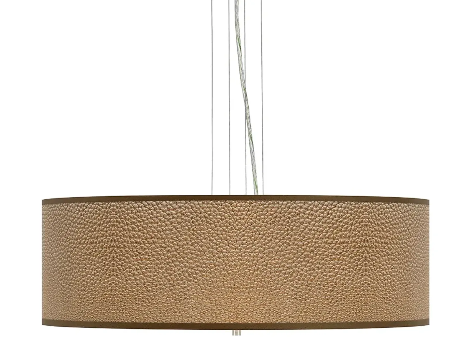 Simulated Leatherette Giclee 24" Wide 4-Light Pendant Chandelier