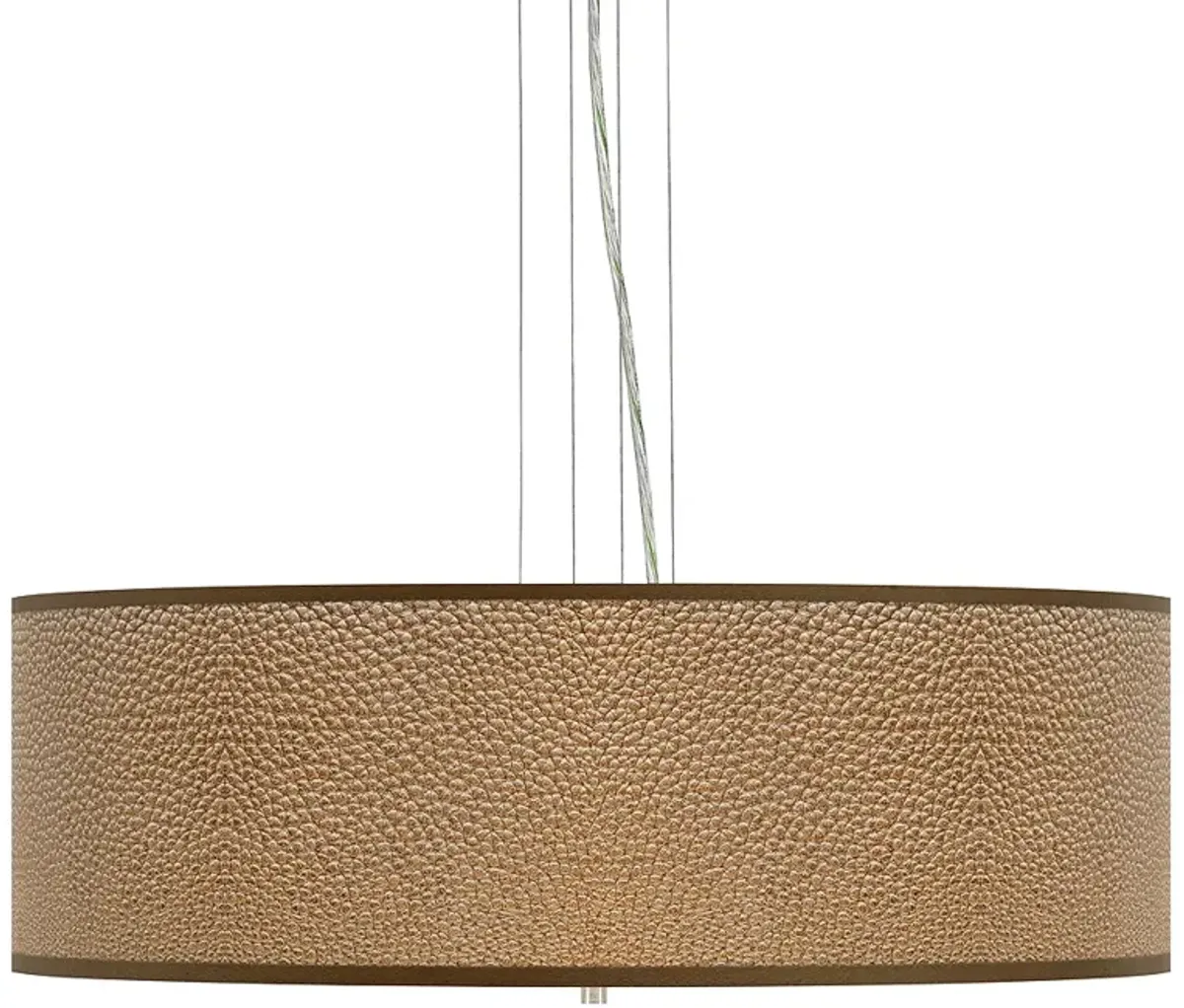 Simulated Leatherette Giclee 24" Wide 4-Light Pendant Chandelier