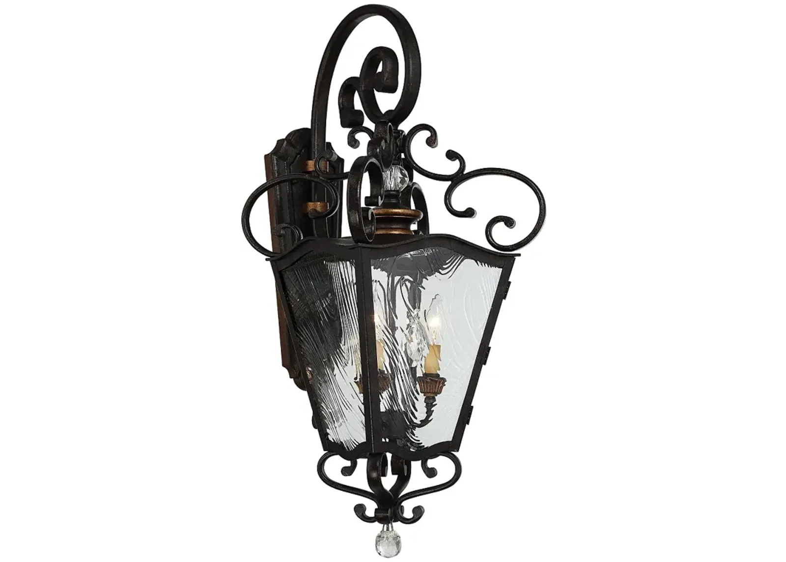 Brixton Ivy 32 1/4" High Aged Patina Outdoor Wall Light